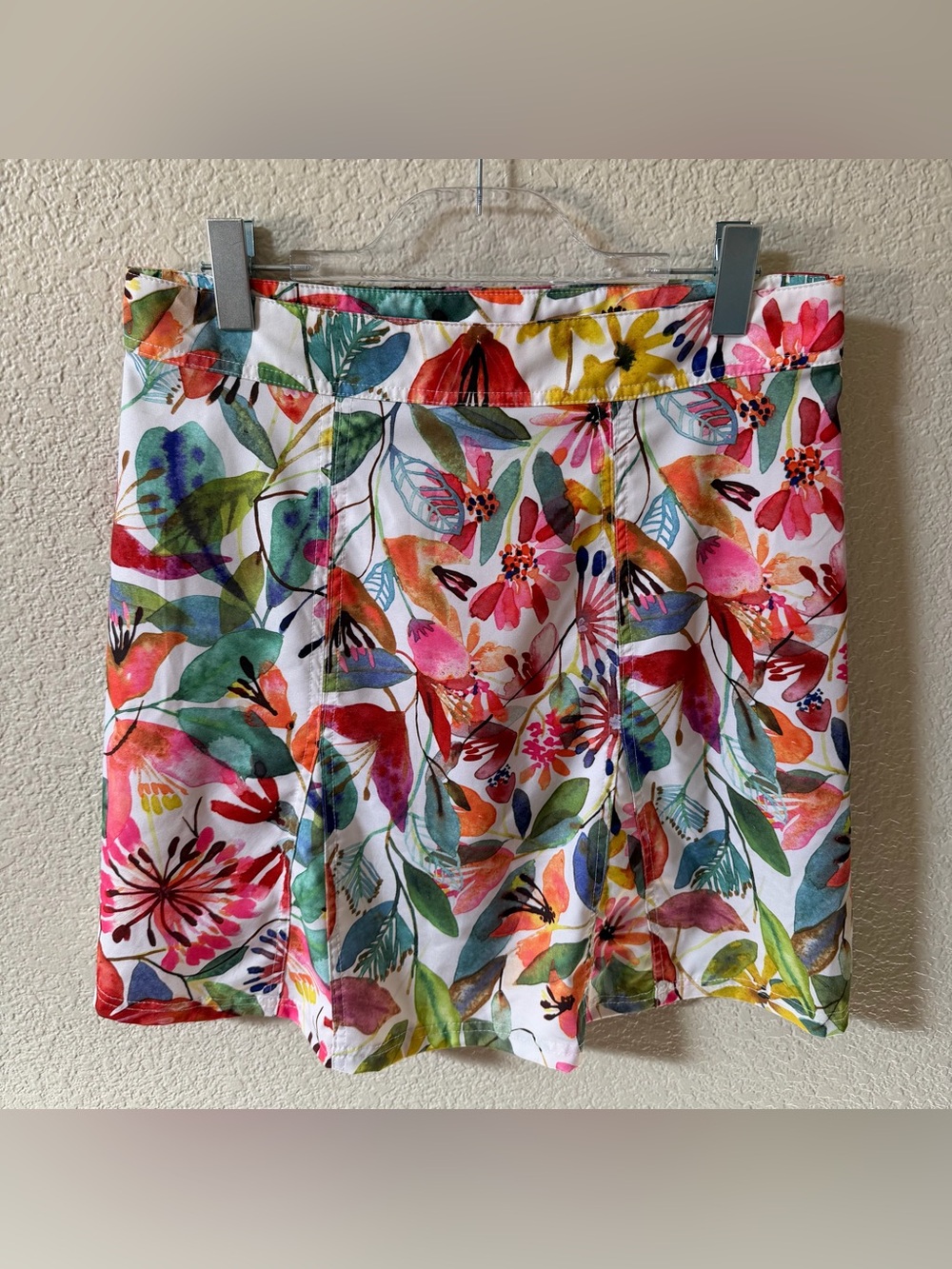 Rip Skirt Hawaii Size Medium Wildflower Watercolor Wrap Skirt Length 2 Vacation - Picture 2 of 12